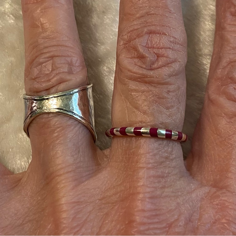 ☘️TIFFANY & CO. RARE! PALOMA PICASSO CANDY CANE BAND RING